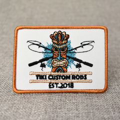 TIKI Custom Rods Embroidered Patches