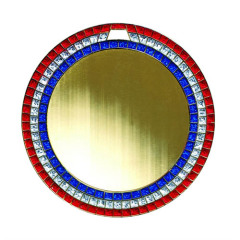 3 Color Crystal Insert Medal (IM-011)