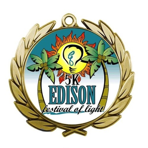 5K Edison Running Medal IM-014