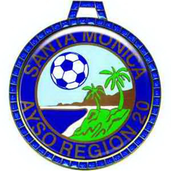 Blue Glitter  Medal IM-017