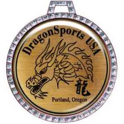 Clear Glitter Medal IM-018
