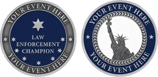 Law Enforcement Champion Custom Coins Design Template