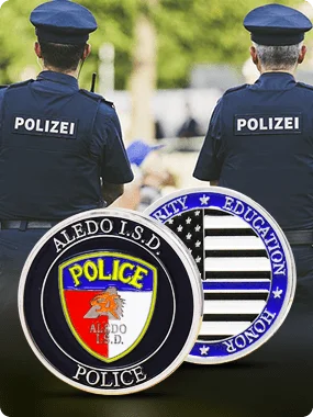 law enforcement police challenge coins