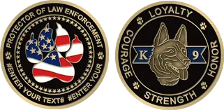 Loyalty Custom Challenge Coins Design Template