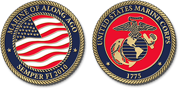 Marine Corps Challenge Coins, Custom Coins NO MOQ | GS-JJ