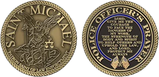 ST. Michael Personalized Challenge Coins Design Template