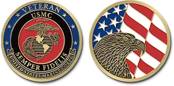USMC Challenge Coins Templates