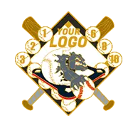 Start to design baseball pin templates Start to design baseball pin templates