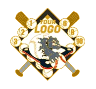 Start to design baseball pin templates Start to design baseball pin templates