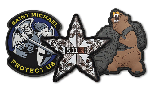 Custom PVC Patches /Velcro [ QTY No Minimum ] GS-JJ