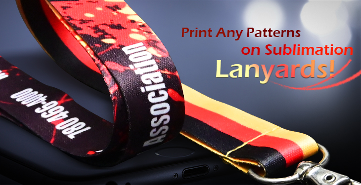 wholesale custom sublimation lanyard promotional polyester