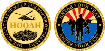 Custom Military Army Challenge Coins Templates