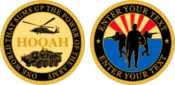 Custom Military Army Challenge Coins Templates