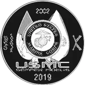 an idea or draft of USMC coins
