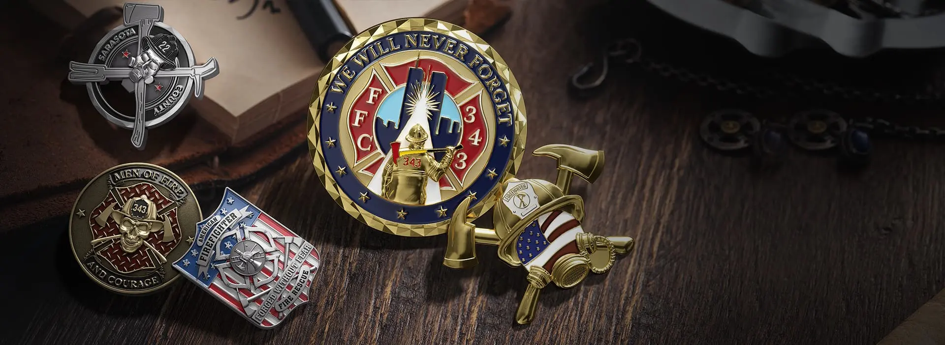 firefighter challenge coins for sale