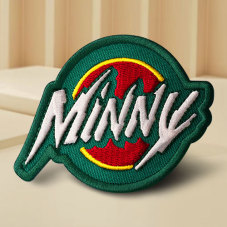 Custom Minny Logo Embroidered Patches