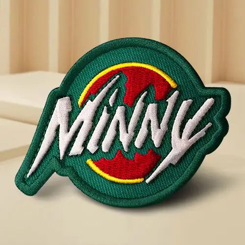 Custom Minny Logo Embroidered Patches Custom Minny Logo Embroidered Patches