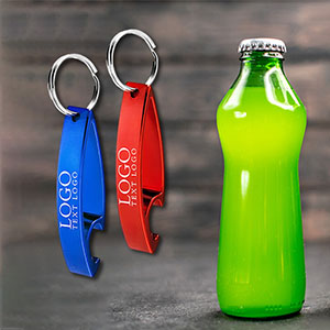Custom Mini Bottle and Can Openers with Key Rings
