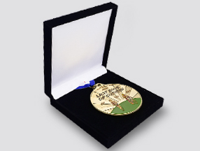 Velour Box for running medals