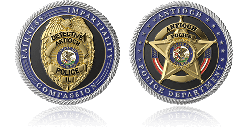 Custom Police Challenge Coins [ Top Quality ] GS-JJ