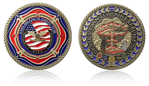 Custom EMS Challenge Coins