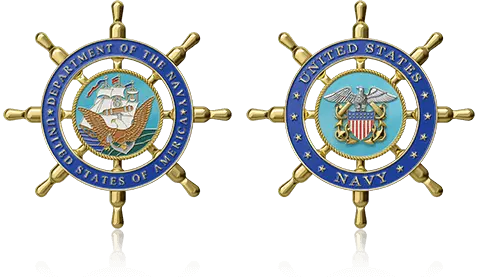 Personalized Navy Challenge Coins