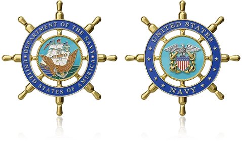 Personalized Navy Challenge Coins