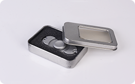 aluminum rectangle box of custom fidget spinner
