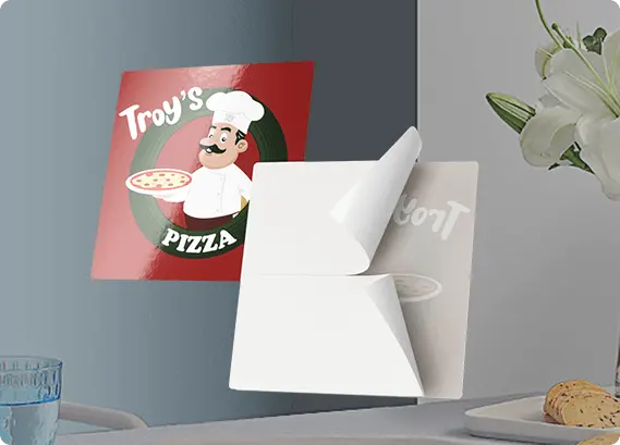 Split Backing of Custom Stickers U.S.