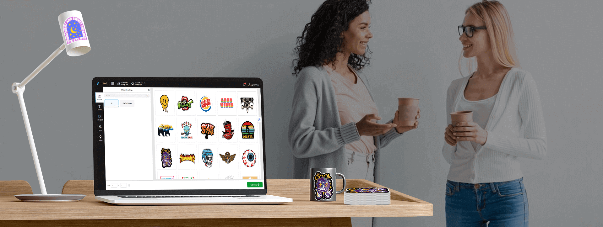 Make your custom stickers online with design tool