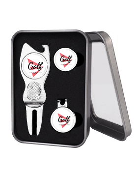 Magnetic Ball Marker and Divot Tool Gift Set