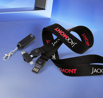 3 in 1 USB Polyester Lanyards