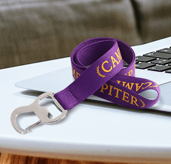 Bottle Opener Polyester Lanyards