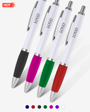 Plastic Satin Click Ballpoint Pens