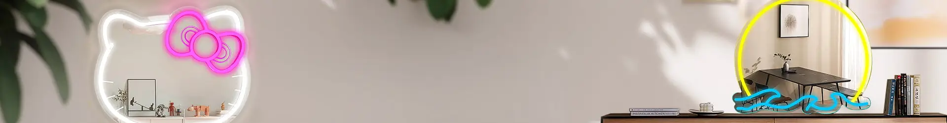 custom mirror neon signs