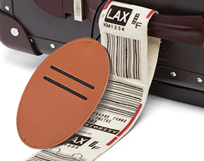 High-quality Leather Luggage Tag