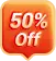 50% off