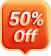 50% off