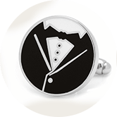 enamel wedding cufflinks