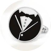 enamel wedding cufflinks