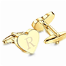 romantic heart shaped wedding cufflinks