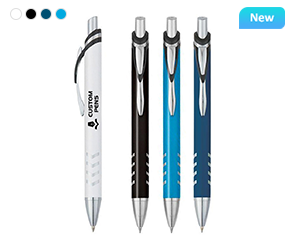 Promotional Chevro Click Pen with Logo