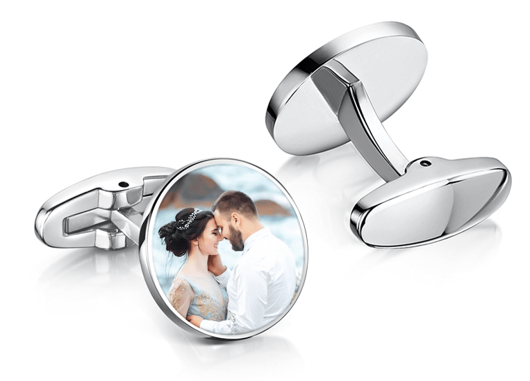 custom photo wedding cufflinks