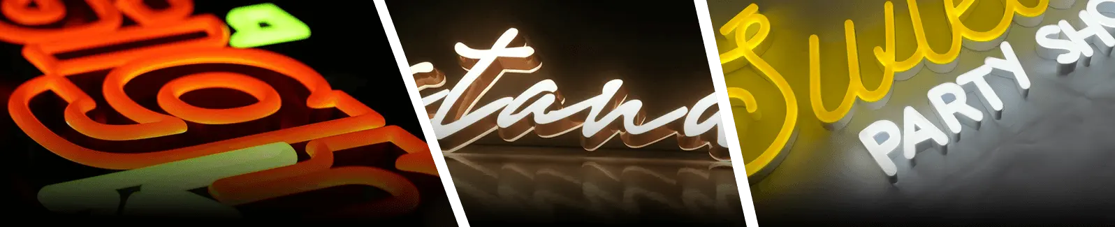 Neonreclames met bijna geen steun