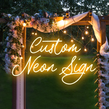 custom wedding neon sign