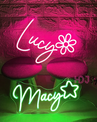 lucy macy neon sign