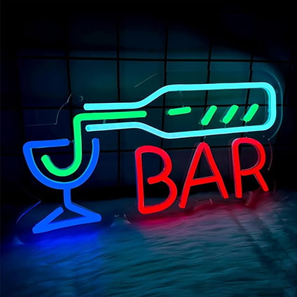 personalized bar neon sign
