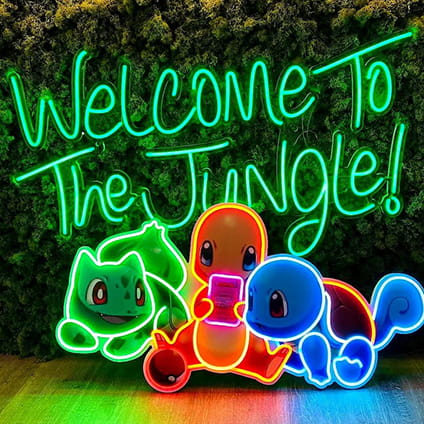 the jungle oudoor neon signs