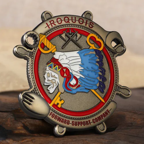 Iroquois Company 1-23 IN Army Challenge Coins