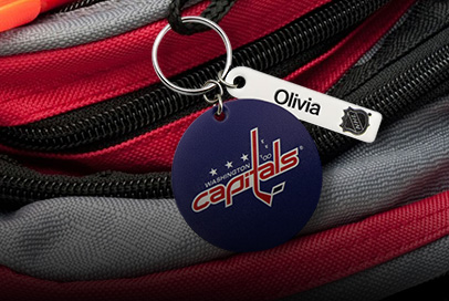 Personalized logo Keyrings for backpack